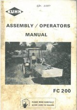 Kuhn Mower Conditioner FC200 Operators Manual