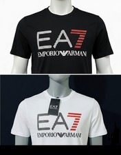 Men's  Emporio Armani EA7  short sleeve crew neck Cotton T-Shirt  XL,L
