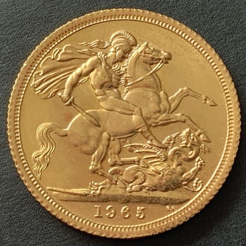 1965 full gold sovereign - full,