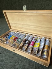 Lukas Cryl Studio Artist Acrylic Paint Set In Wooden Box 11 X 20ml Used E198