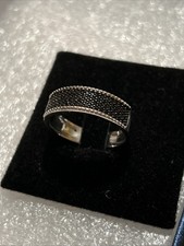 Wide Silver And Black spinel