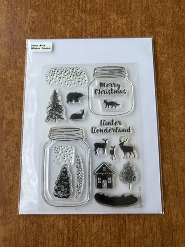 Hero arts winter scene - scene, stamps