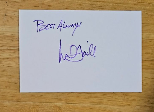 Mark hamill signed 4x6 index - mark,