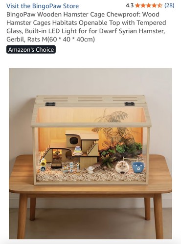 Bingopaw wooden hamster - wooden,