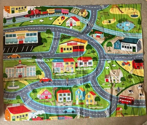Village play mat - village, for