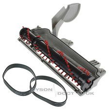 For Dyson DC04, DC07, DC14 Non Clutch Vacuum Soleplate, Brushbar & 2 Drive Belts