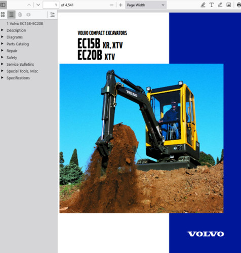 Volvo ec15b xtv mini - ec15b, excavator