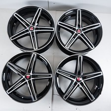 18” 5x120 Alloy wheels Axe Ex14 Black Polished BMW 1 2 3 4 Series