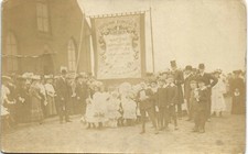 Moston, Manchester. Lightbowne Evangelical Church Parade Banner.