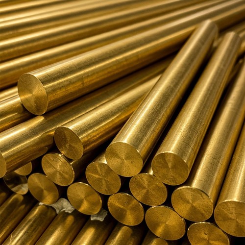 Brass round bar rod 25mm - brass,