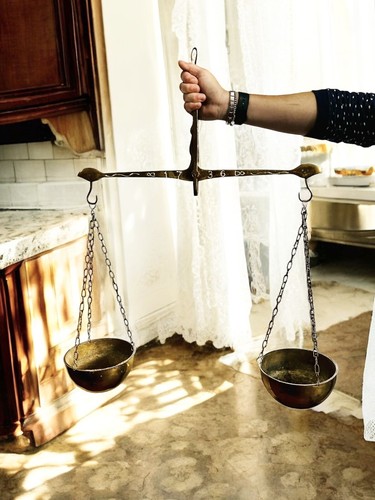 Antique balance scales beam - balance,