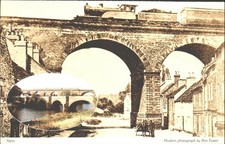 YARM RAILWAY VIADUCT, Yorkshire - Vintage POSTCARD
