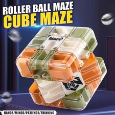 3D Rolling Ball Maze Cube