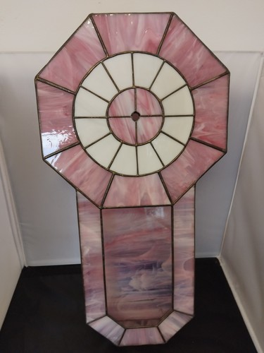 Stained glass wall clock case - stained,