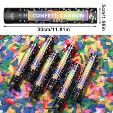 Confetti Cannon 12 Pack Multicolor Confetti Poppers 12 Inch for Party Wedding