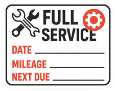 10 x Full Service Stickers -