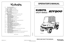 KUBOTA UTILITY VEHICLE RTV900 OPERATOR MANUAL REPRINTED 2009 EDITION