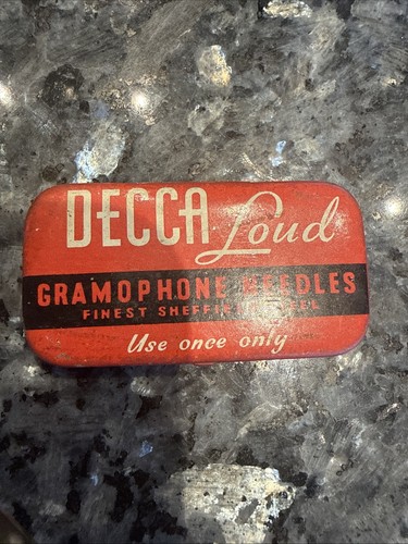 Decca loud gramophone - gramophone, needles