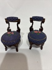 Vintage dolls house chairs - vintage,
