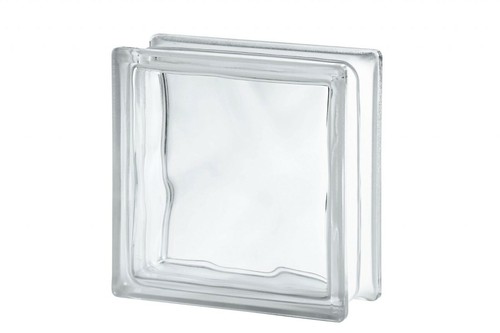 Clear wave glass block pack - clear,