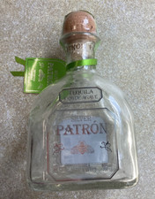 6 x Empty Patron Tequila Bottles - Collectables - Display Only