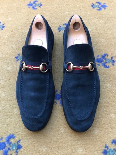 Gucci loafers suede shoes - loafers,