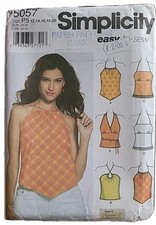 Simplicity 5057 New Old Stock UNCUT Vintage sewing pattern Ladies Tops UK 12-20 