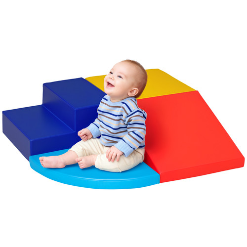 Homcom piece soft play set - homcom, 4-piece