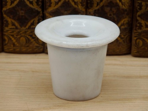 Vintage inkwell white bakelite - vintage,