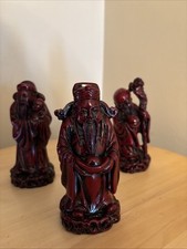 Vintage Set of 3 Chinese Gods