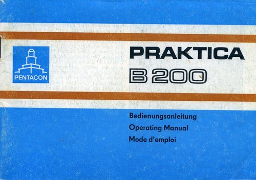 Praktica b200 instruction - praktica,