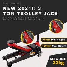 Trolley Jack 3 Ton Tonne Low