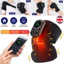 Heated Knee Massager Brace with Electric Vibration Therapy Joint Pain Relief
