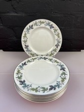 8 x Royal Doulton Burgundy Salad Plates 8" Wide 3 Sets Available