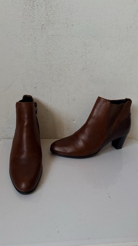 Ara brown leather boots - leather, size