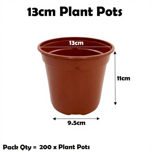 13cm plant pots - 13cm,