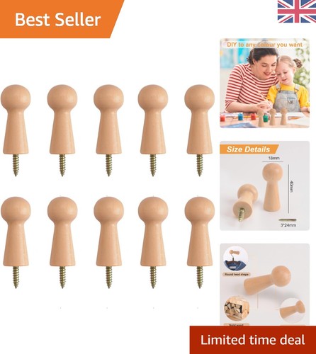10pcs wooden hooks shaker - hooks,