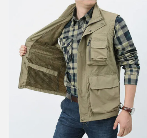 Men waistcoat multi pockets - men,