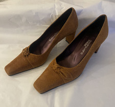 Brown Suede Court Shoes -