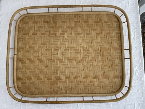 Vintage handmade wicker bamboo - handmade,