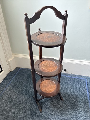 Three tier dark wooden - three, folding