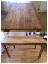 Antique victorian pine - pine, table