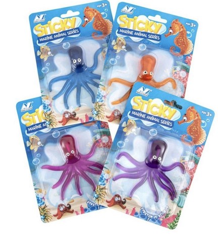 One sticky squishy octopus - sticky,