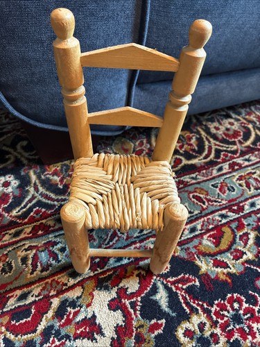 Mini wooden dolls chair - dolls,