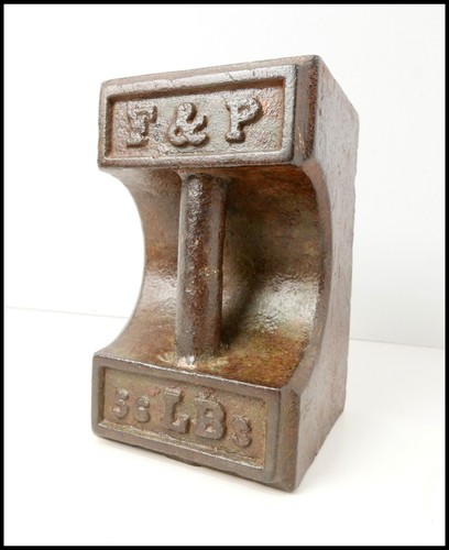 Vintage cast iron weight - 56, lb