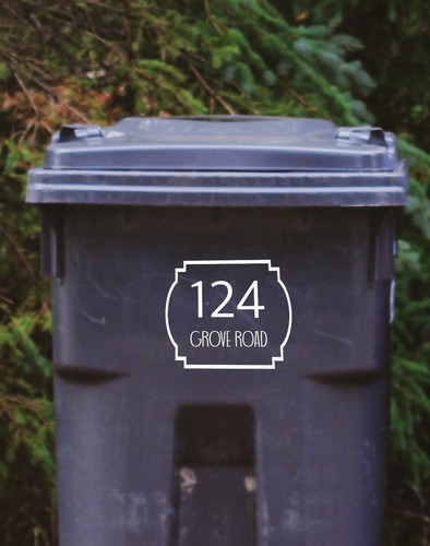 Personalised bin number - personalised,