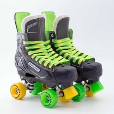 Bauer X-LS Quad Roller Skates XLS - Mixed Rio Coaster Wheels