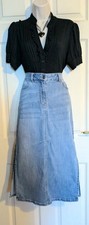 Vintage wash Denim  side split