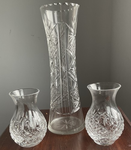 Stuart crystal vase with - stuart,