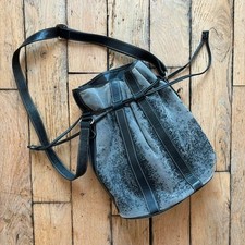 distressed 90s suede leather